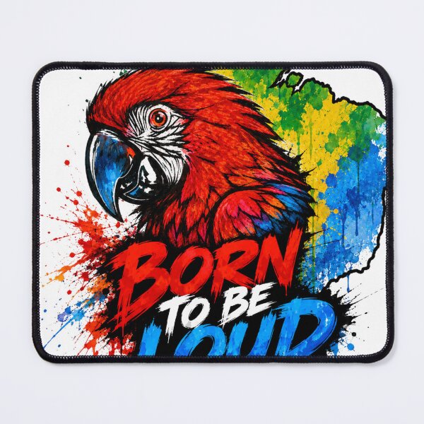 Item preview, Born to Be Loud – Bold Macaw Street Art Design designed and sold by SidneiSampaioStudio.