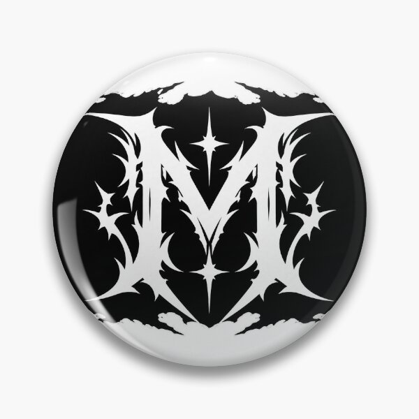 Item preview, Edgy Y2K Cyber Sigilism Letter M Graphic designed and sold by Munib302.