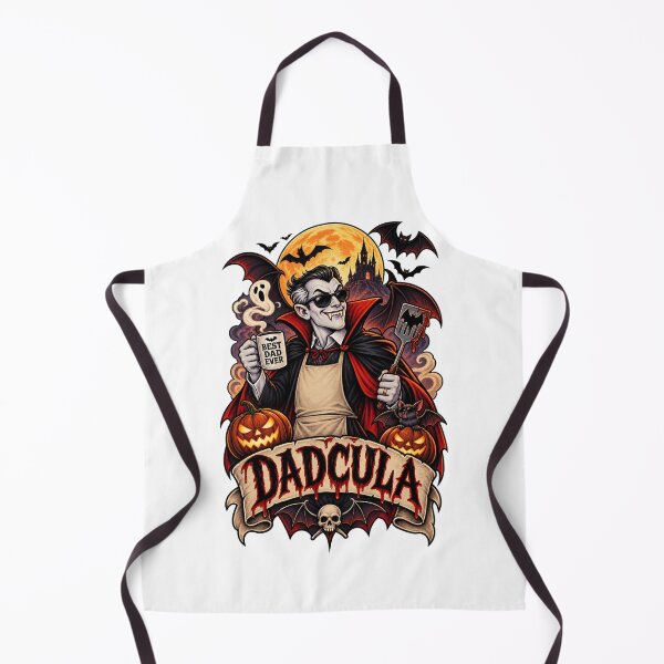 Item preview, Dadcula Best Dad Ever - Funny Vampire Dad Halloween BBQ designed and sold by Neurospicy Trolls.