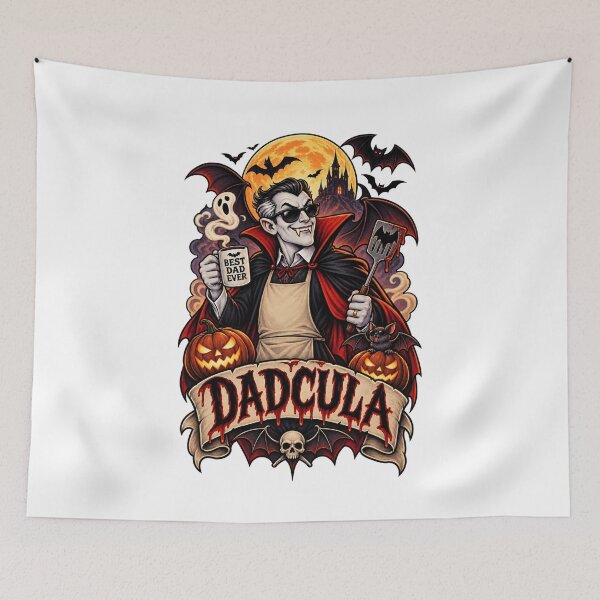 Item preview, Dadcula Best Dad Ever - Funny Vampire Dad Halloween BBQ designed and sold by Neurospicy Trolls.