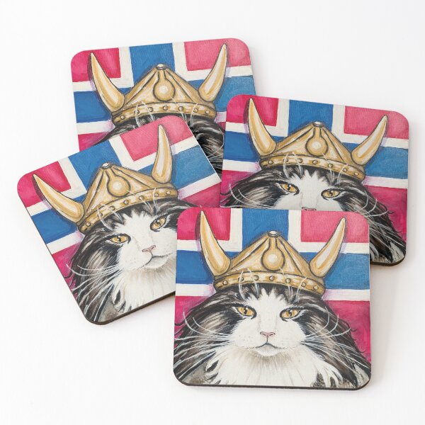 Item preview, Norwegian Forest Cat with Lettering designed and sold by Meowerks! Animal Art By Lynn Landers-Dickinson.