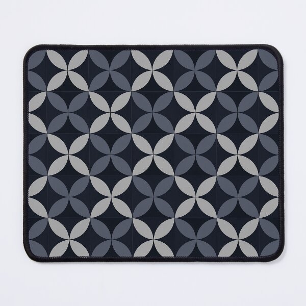 Item preview, Geometric Petal Pattern Dark Japandi Seamless Tile designed and sold by oceanys.