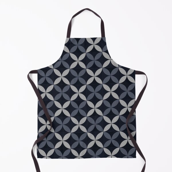 Item preview, Geometric Petal Pattern Dark Japandi Seamless Tile designed and sold by oceanys.