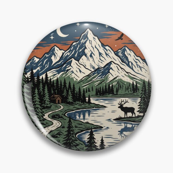 Item preview, Mountain Wilderness - Explore & Adventure designed and sold by RetroTrailCo.