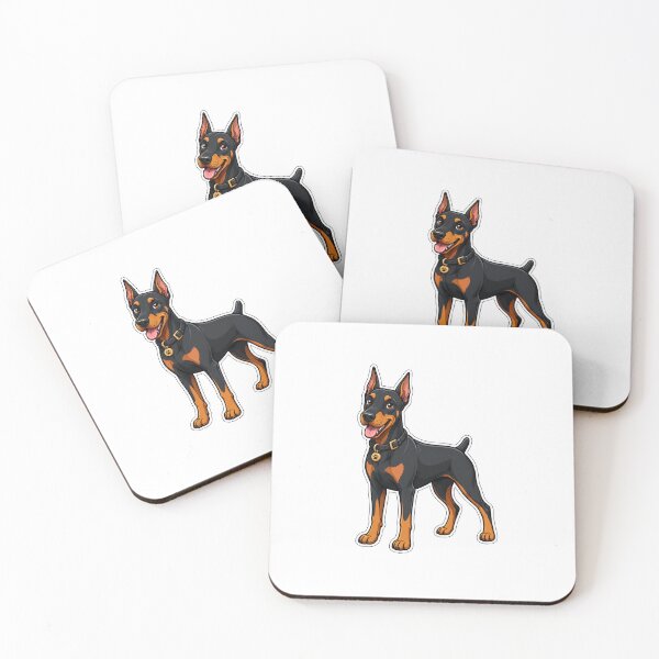 Item preview, Doberman Pinscher Cute Dog Sticker Doberman Lover Gift designed and sold by RedRubyBubble.