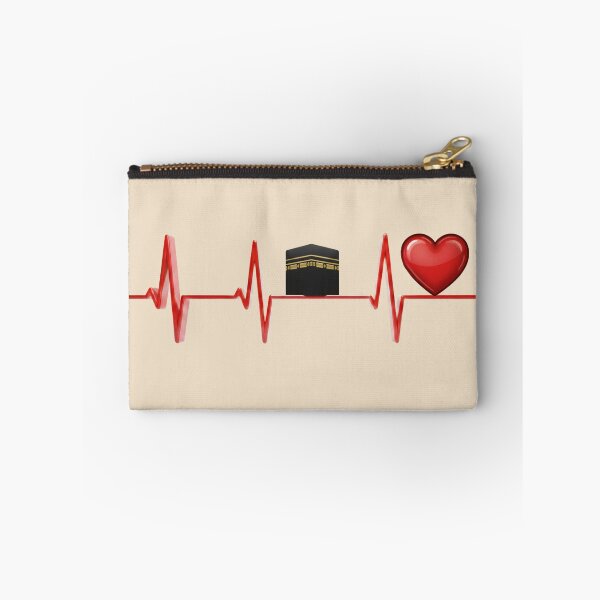 Item preview, Heartbeat of Faith (V.3) - Sacred Kaaba & Madina Life Pulse Art designed and sold by D-Islamic.