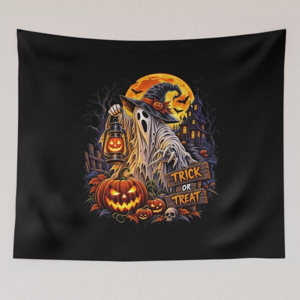 Item preview, Spooky Ghost Trick or Treat Halloween Night designed and sold by BeautifyDesign.