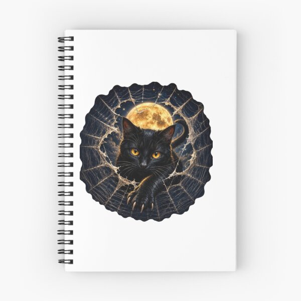 Item preview, Black Cat Emerging from a Spider Web designed and sold by Line-mood.