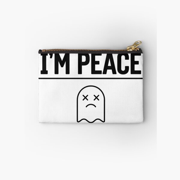 Item preview, I'm Peace Sad Ghost – Minimalist Line Art Design designed and sold by RON-FASHION.