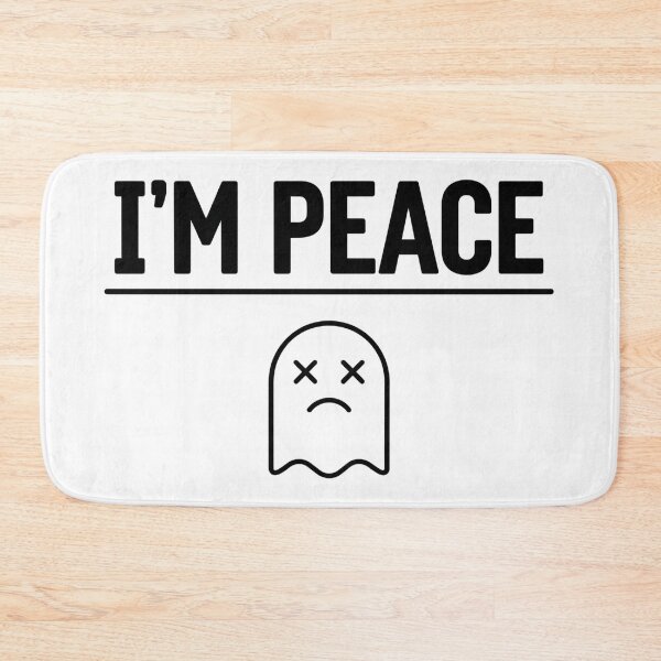 Item preview, I'm Peace Sad Ghost – Minimalist Line Art Design designed and sold by RON-FASHION.