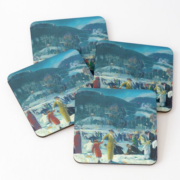 Item preview, Vintage Winter Wall Art, Ice Skating Scene, Love of Winter by George Bellows designed and sold by RickE.