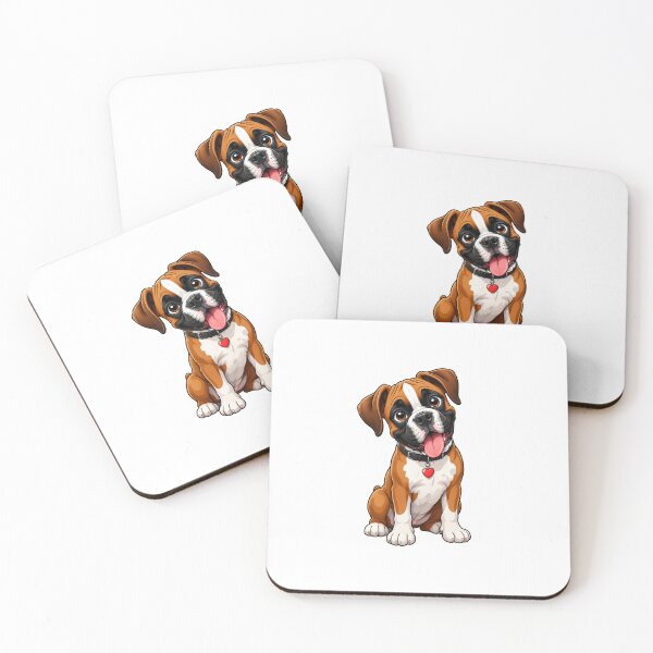 Item preview, Boxer Dog Cute Sticker Boxer Lover Gift Dog Mom designed and sold by RedRubyBubble.