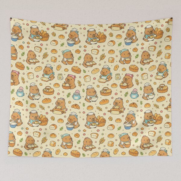 Item preview, Cute Capybara Little Baker Bread Pattern designed and sold by Soft Berry Studio.