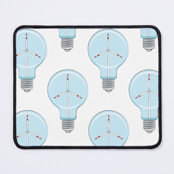 Item preview, Illustration with light bulb with wind turbine designed and sold by RizikCat.