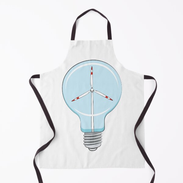 Item preview, Illustration with light bulb with wind turbine designed and sold by RizikCat.