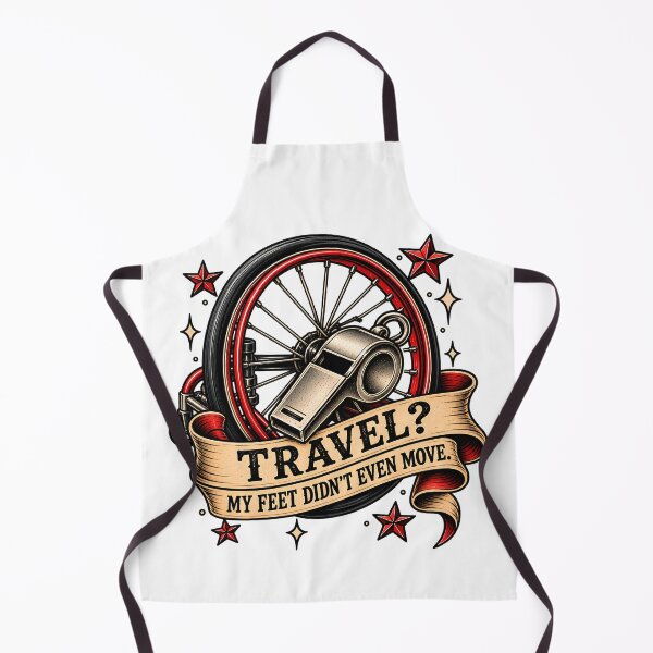 Item preview, Travel? My Feet Didn't Even Move - Funny Wheelchair Basketball Referee Call designed and sold by Neurospicy Trolls.