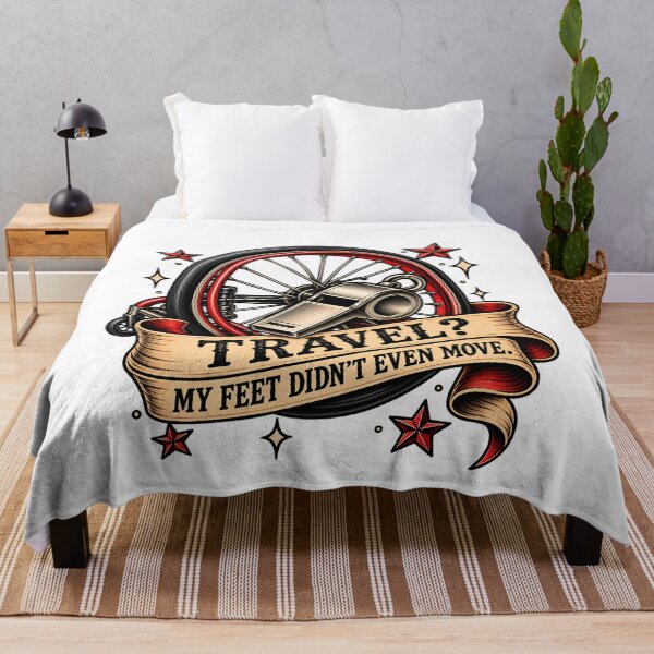 Item preview, Travel? My Feet Didn't Even Move - Funny Wheelchair Basketball Referee Call designed and sold by Neurospicy Trolls.