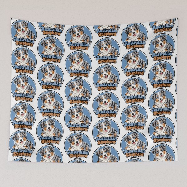 Item preview, Australian Shepherd Cute Dog Sticker Aussie Lover Gift designed and sold by RedRubyBubble.