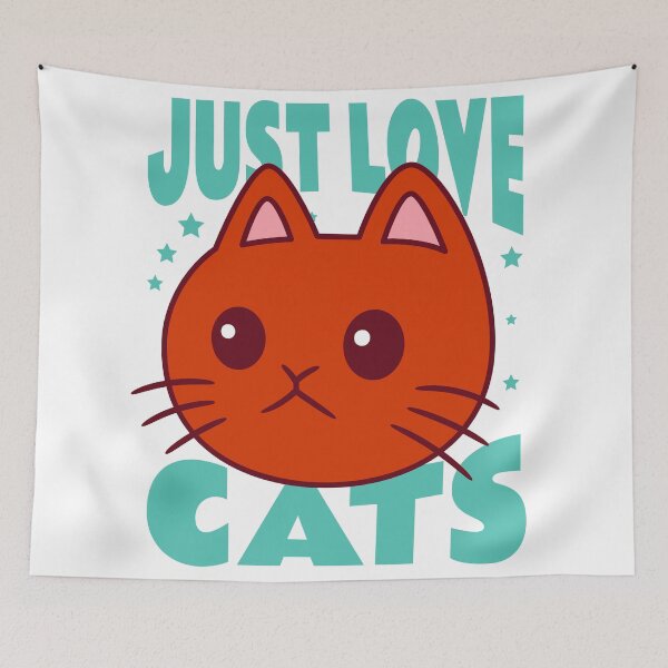Item preview, Just Love Cats Funny Orange Cat Quote designed and sold by Vision Crafted.