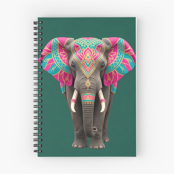 Item preview, Bright Pink and Teal Elephant designed and sold by Lasofficial.