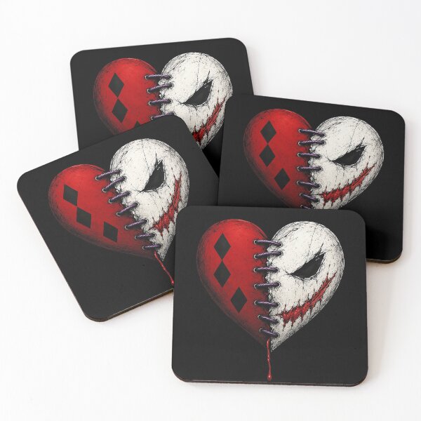 Item preview, Stitched Jester and Creepy Clown Heart designed and sold by Munib302.