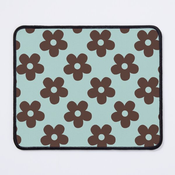 Item preview, Retro Floral Pattern Gift For Mom Wife Girls or Best Friend | Vintage Brown Daisy | Blue Baby and Espresso Flower Seamless Pattern for Teacher or Students designed and sold by VivaFy.