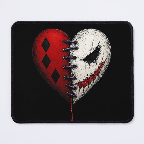 Item preview, Stitched Jester and Creepy Clown Heart designed and sold by Munib302.