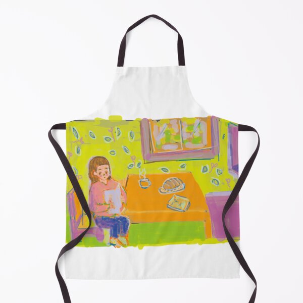 Item preview, Cozy Breakfast Reading At Yellow Table designed and sold by Laoffecinatiend.