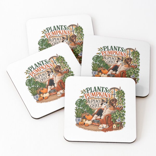 Item preview, lants, Pumpkins & Peace and Quiet – Cozy Halloween Plant Lover designed and sold by CottageGardenCo.