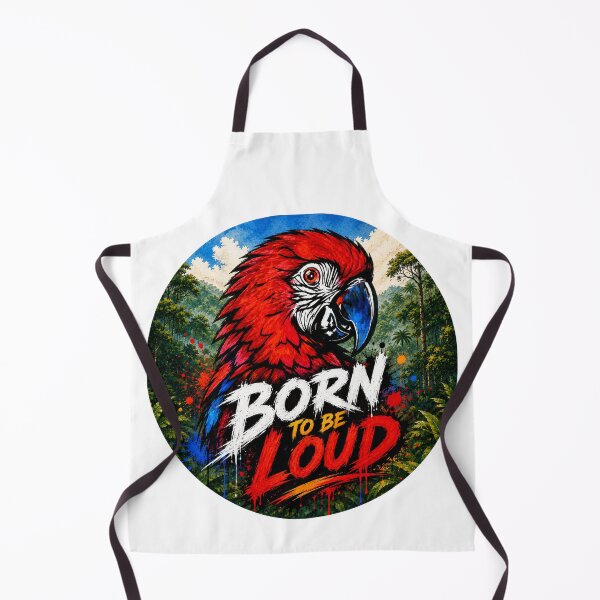 Item preview, Born to Be Loud – Bold Macaw Street Art Design designed and sold by SidneiSampaioStudio.