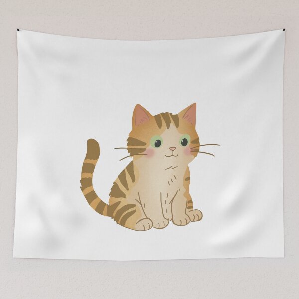 Item preview, Cute Tabby Cat Illustration designed and sold by DinaArtStudio.