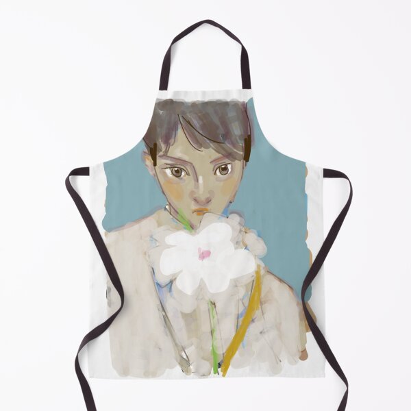 Item preview, Digital Painted Portrait With White Flower designed and sold by Laoffecinatiend.