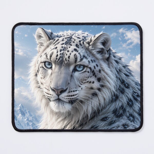 Item preview, Snow Leopard Looking Back in the Himalayas – Majestic Mountain Wildlife designed and sold by ManJiangHong.