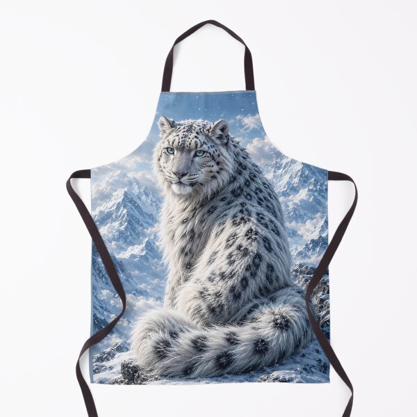 Item preview, Snow Leopard Looking Back in the Himalayas – Majestic Mountain Wildlife designed and sold by ManJiangHong.