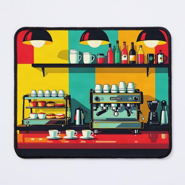 Item preview, Italian Espresso Bar Pop Art Poster designed and sold by LSVart.