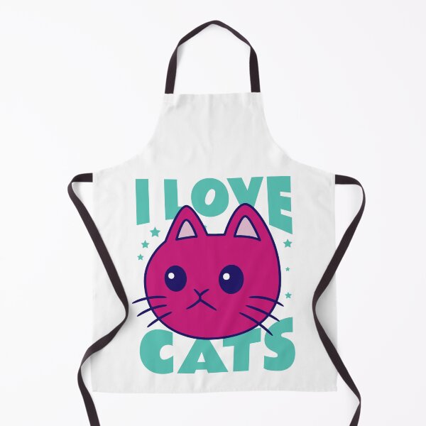 Item preview, I Love Cats Cute Pink Kitty Illustration designed and sold by Vision Crafted.