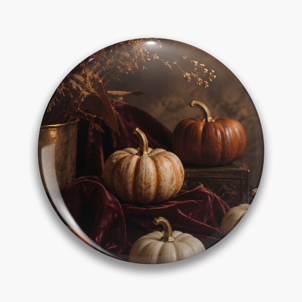 Item preview, Moody Autumn Still Life with Pumpkins and Velvet designed and sold by aleano2026.