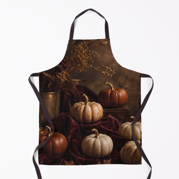 Item preview, Moody Autumn Still Life with Pumpkins and Velvet designed and sold by aleano2026.