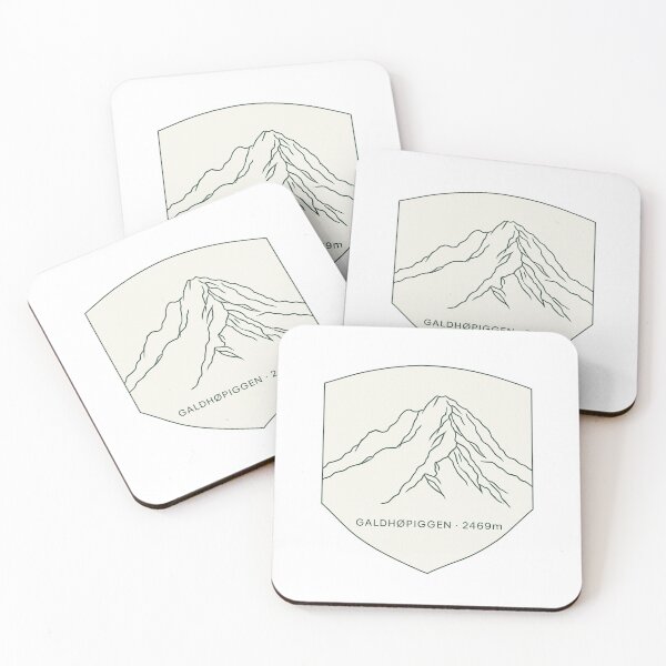 Item preview, Galdhøpiggen Norway Minimalist Mountain Crest Line Art Badge designed and sold by JIGUWORLD.
