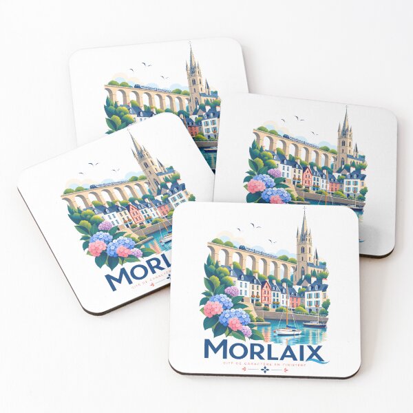 Item preview, Morlaix sign with city landmarks designed and sold by Art of Sun.