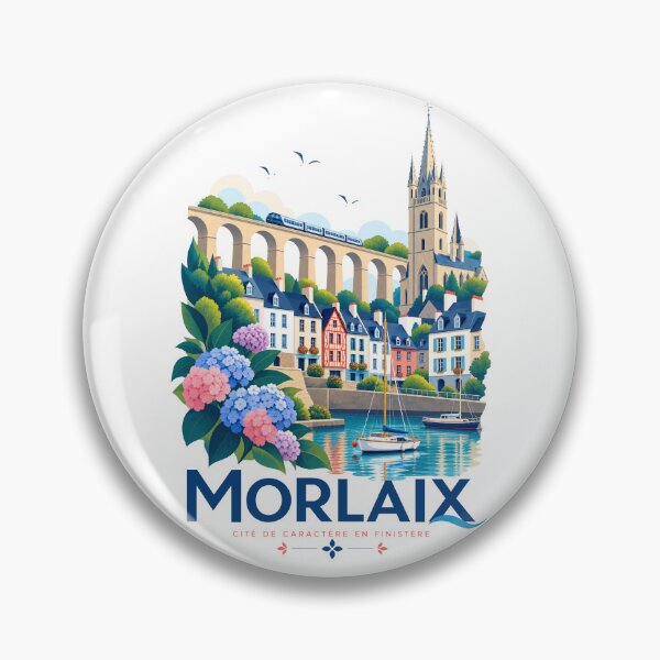 Item preview, Morlaix sign with city landmarks designed and sold by 1enchik.