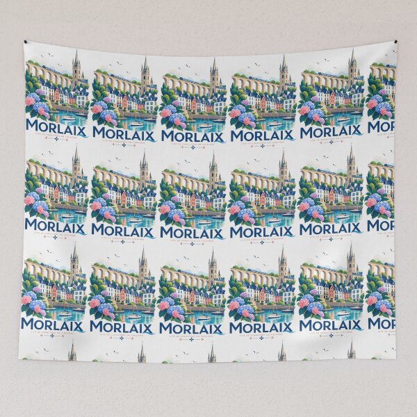 Item preview, Morlaix sign with city landmarks designed and sold by 1enchik.
