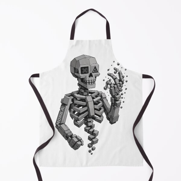 Item preview, 3D Voxel Disintegrating Skeleton Geometric Art designed and sold by Munib302.