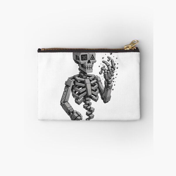 Item preview, 3D Voxel Disintegrating Skeleton Geometric Art designed and sold by Munib302.