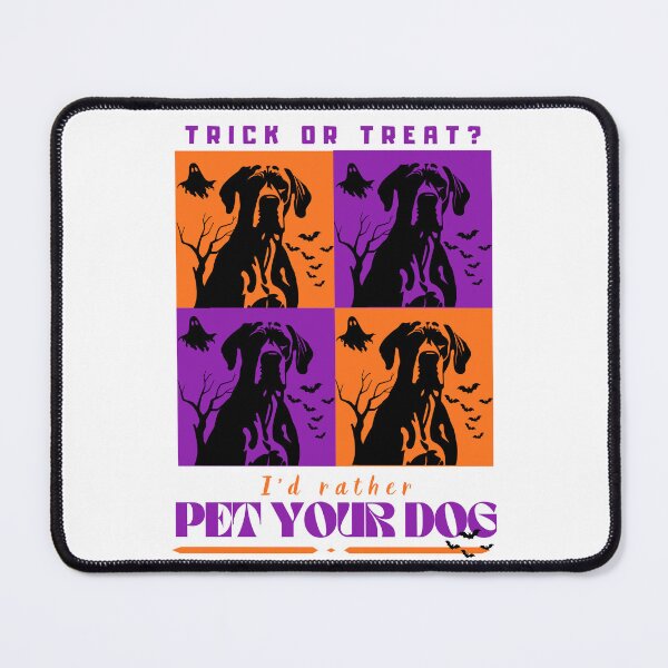 Item preview, Trick Or Treat? I'd Rather Pet Your Dog - Funny Dogtrovert Halloween Pop Art designed and sold by Neurospicy Trolls.