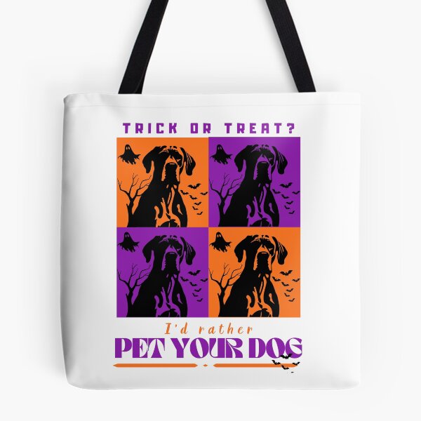 Item preview, Trick Or Treat? I'd Rather Pet Your Dog - Funny Dogtrovert Halloween Pop Art designed and sold by Neurospicy Trolls.