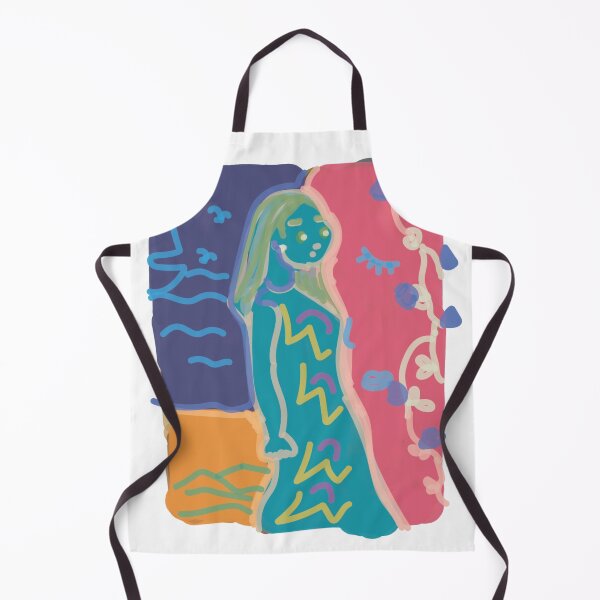 Item preview, Abstract Blue Figure Colorful Painted Panels designed and sold by Laoffecinatiend.