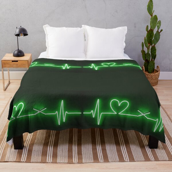 Item preview, Neon Green Quran Heartbeat – Modern Islamic Cyberpunk Lifeline designed and sold by D-Islamic.