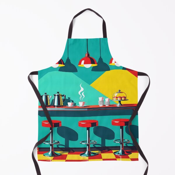Item preview, Retro Diner Counter – Pop Art Café Poster designed and sold by LSVart.