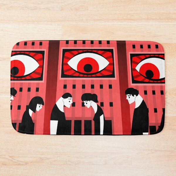 Item preview, people in an Orwellian dystopia monitored by giant eyes on screens designed and sold by matintheworld ( delcarmat ).